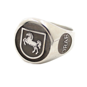 Fregatte Niedersachsen F208 Ring aus Edelstahl – Ansicht 4