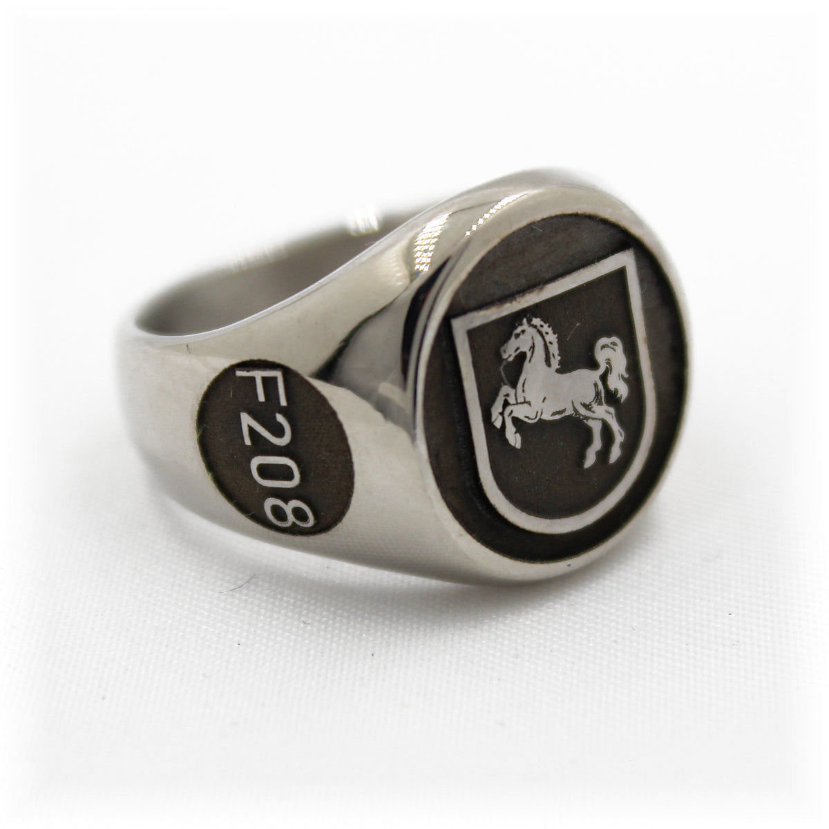 Fregatte Niedersachsen F208 Ring aus Edelstahl – Ansicht 1