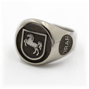 Fregatte Niedersachsen F208 Ring aus Edelstahl – Ansicht 2