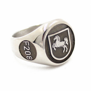 Fregatte Niedersachsen F208 Ring aus Edelstahl – Ansicht 3