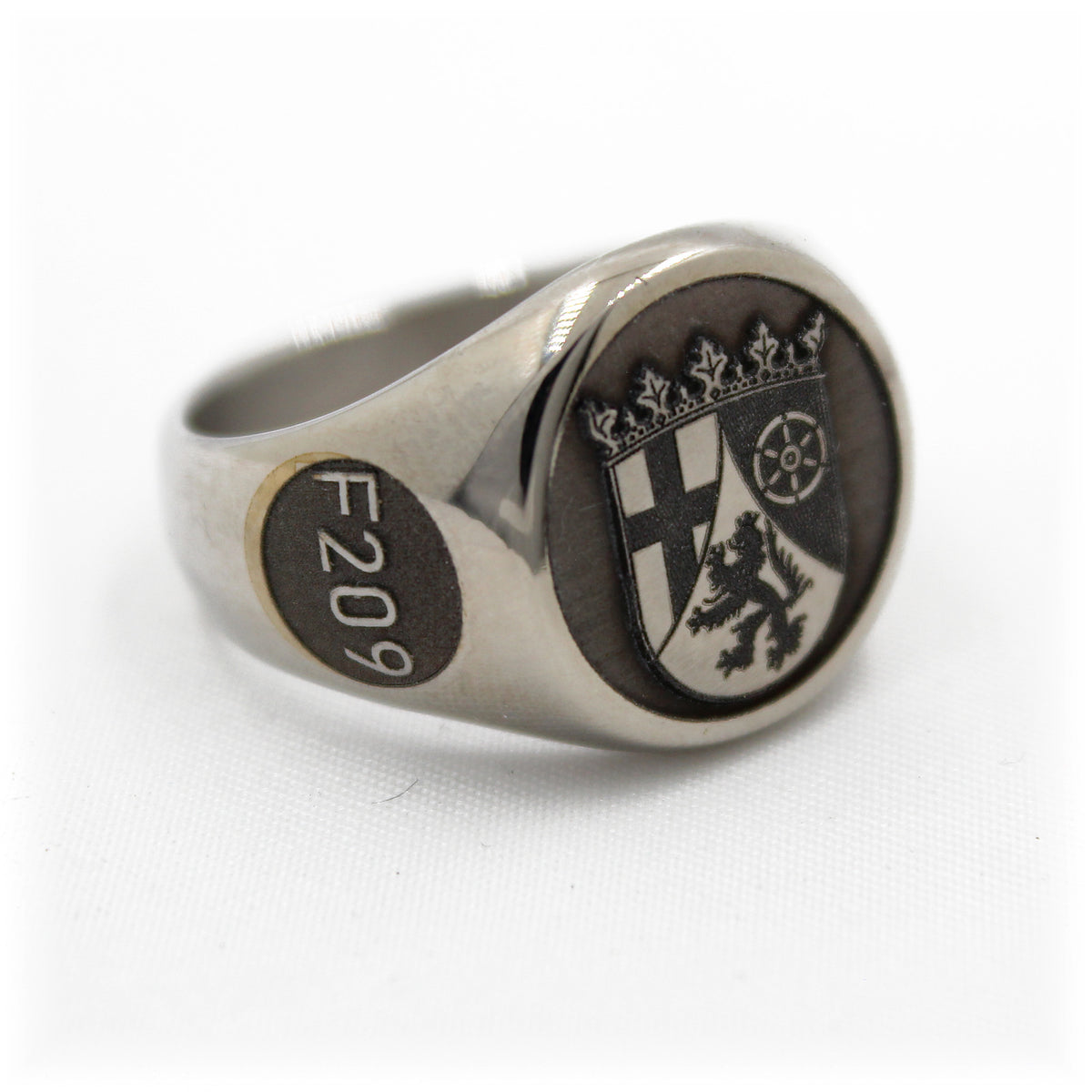 Fregatte Rheinland-Pfalz F209 Ring aus Edelstahl – Ansicht 1