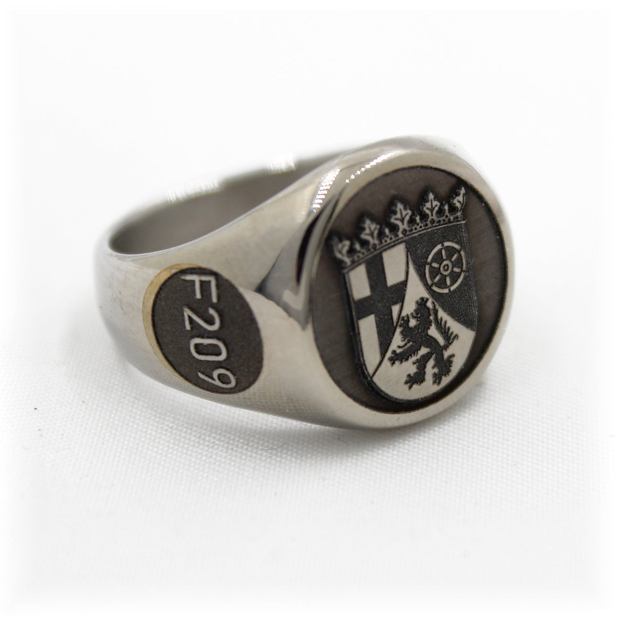 Fregatte Rheinland-Pfalz F209 Ring aus Edelstahl – Ansicht 3