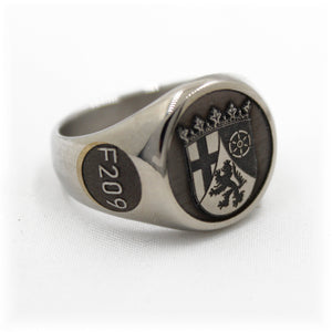 Fregatte Rheinland-Pfalz F209 Ring aus Edelstahl – Ansicht 3